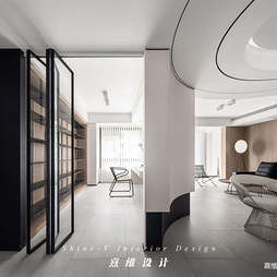 书房吊柜折叠门图片